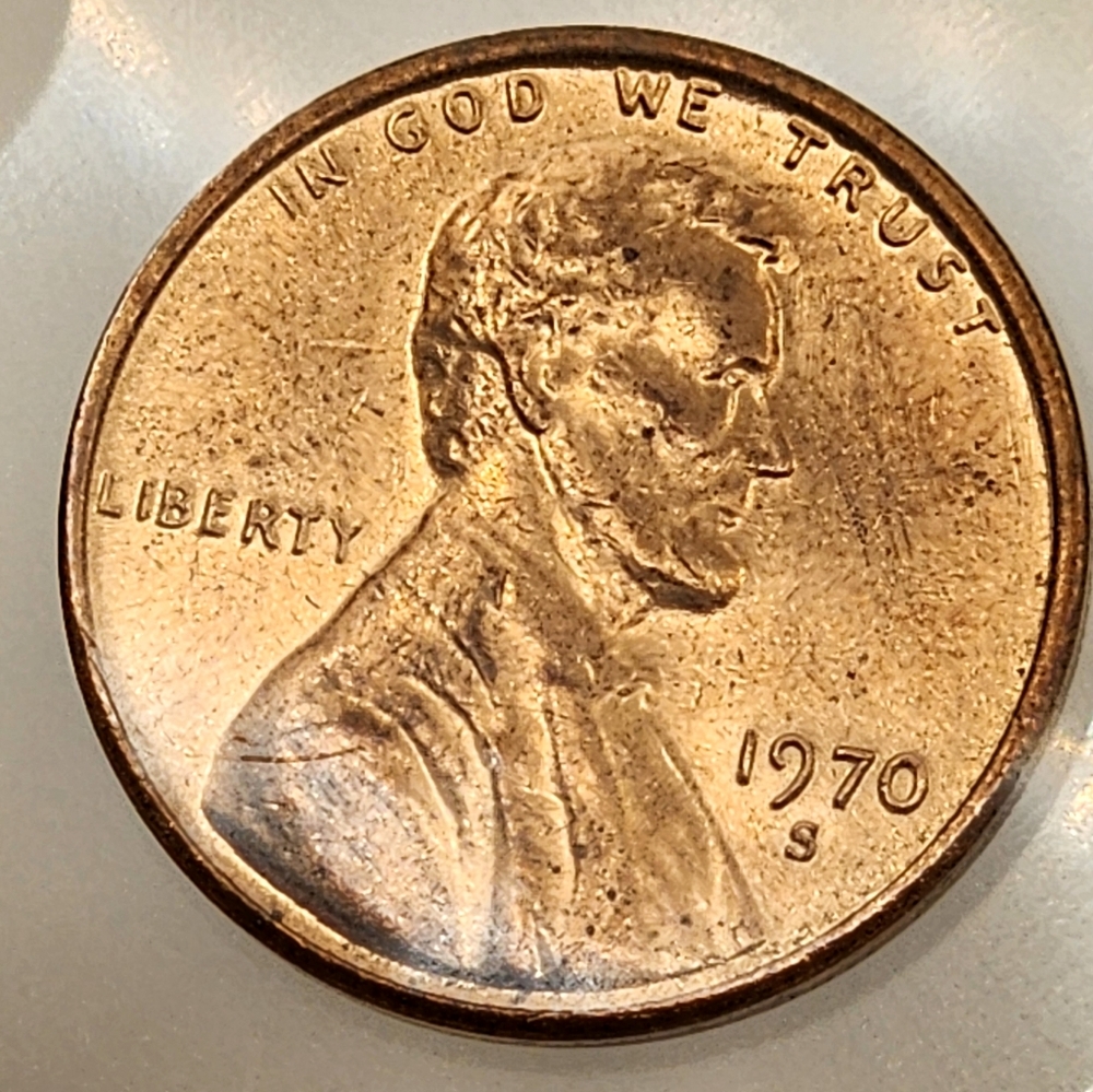 1970 S Lincoln Penny Floating Roof Sm Date